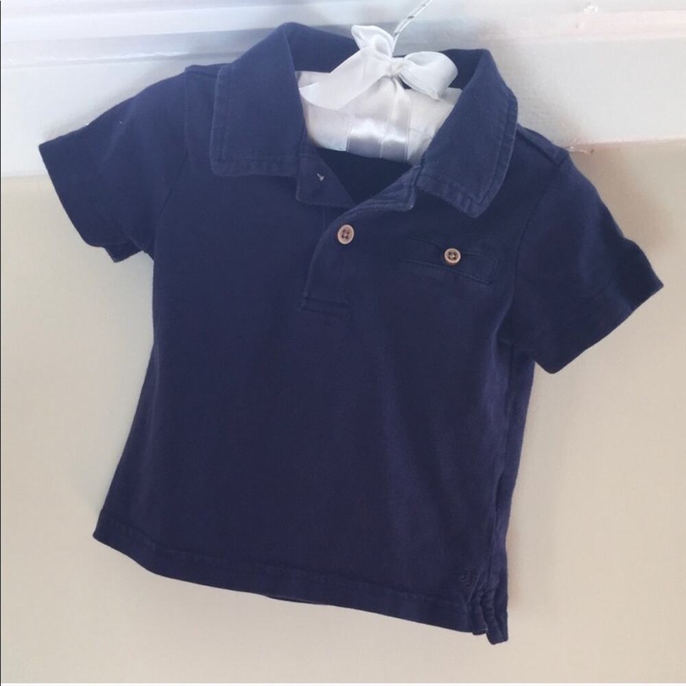 Janie & Jack Navy Blue Short-Sleeve Polo Shirt 3-6 Months